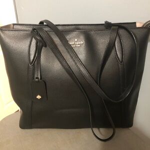 Kate Spade Black Pebbled Leather Tote